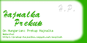 hajnalka prekup business card